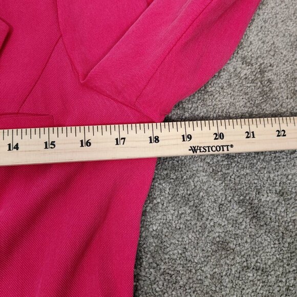 ADL Women's Single Button Blazer Jacket in Hot Pink Size Medium Barbiecore - Picture 7 of 8